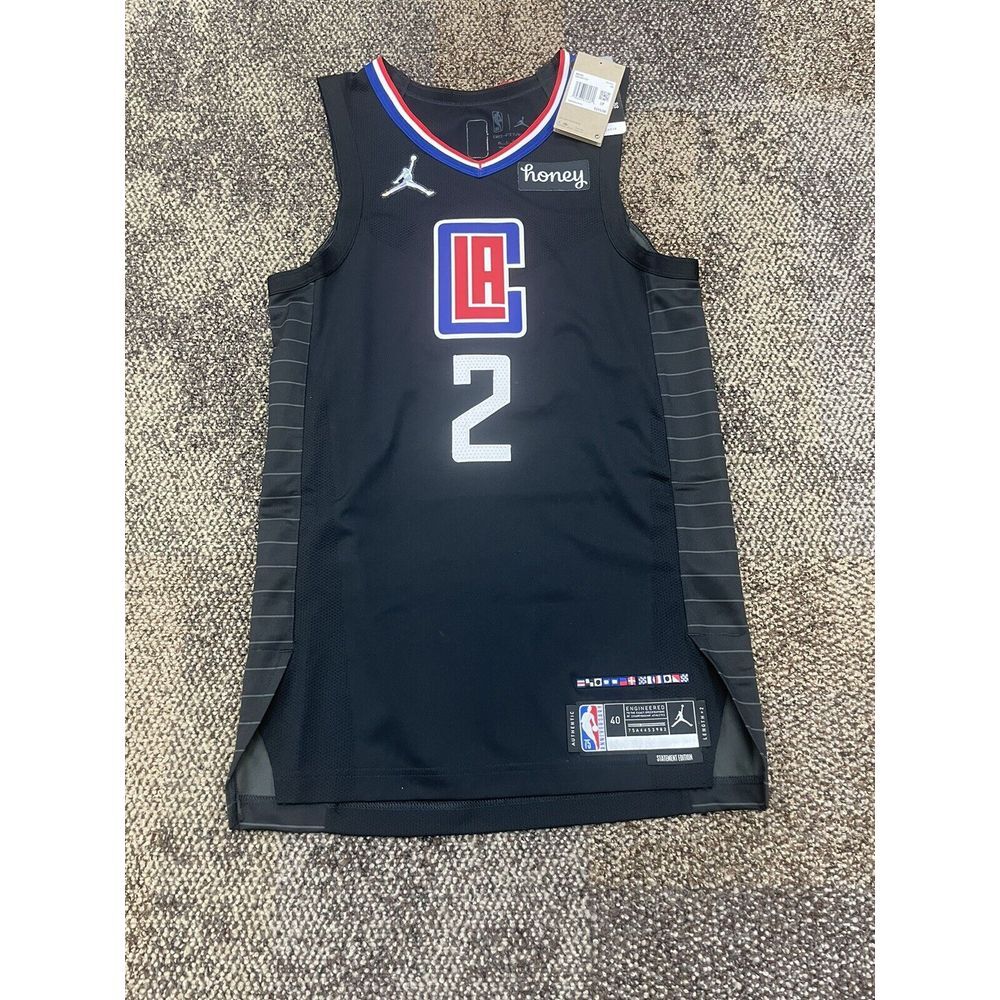 New Nike LA Clippers Kawhi Leonard Size 40 Authentic Basketball Statement Jersey